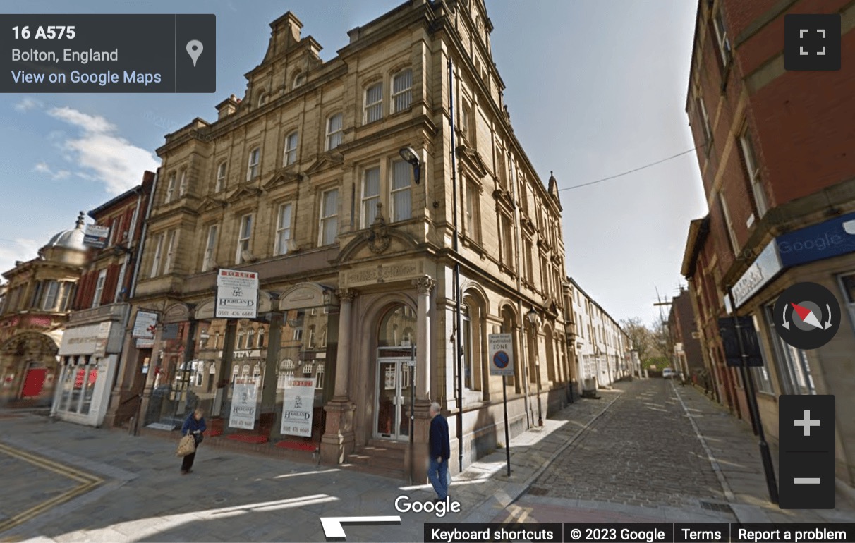 Street View image of 1 Wood Street, Bolton, Greater Manchester