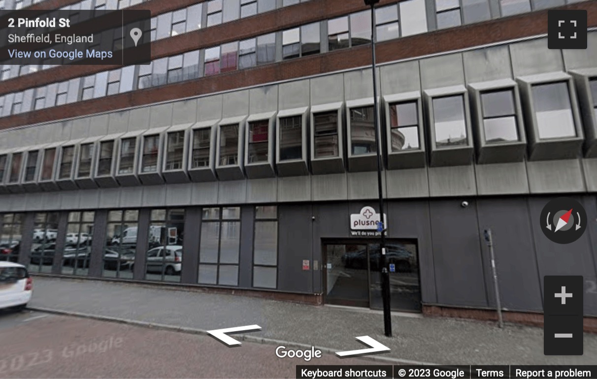 Street View image of The Balance, 7th Floor, 2 Pinfold Street, Sheffield, Yorkshire