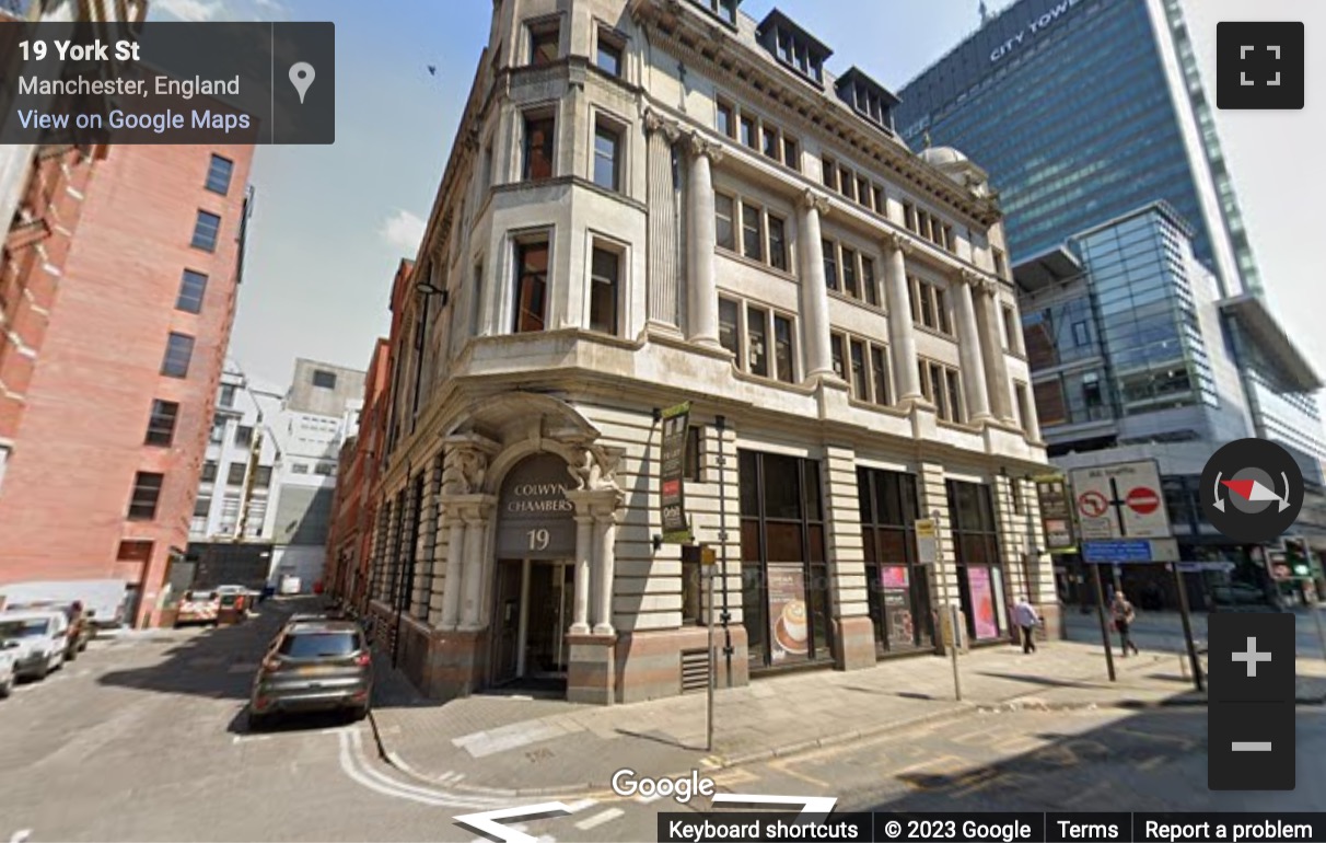 Street View image of Colwyn Chambers, York Street, Manchester