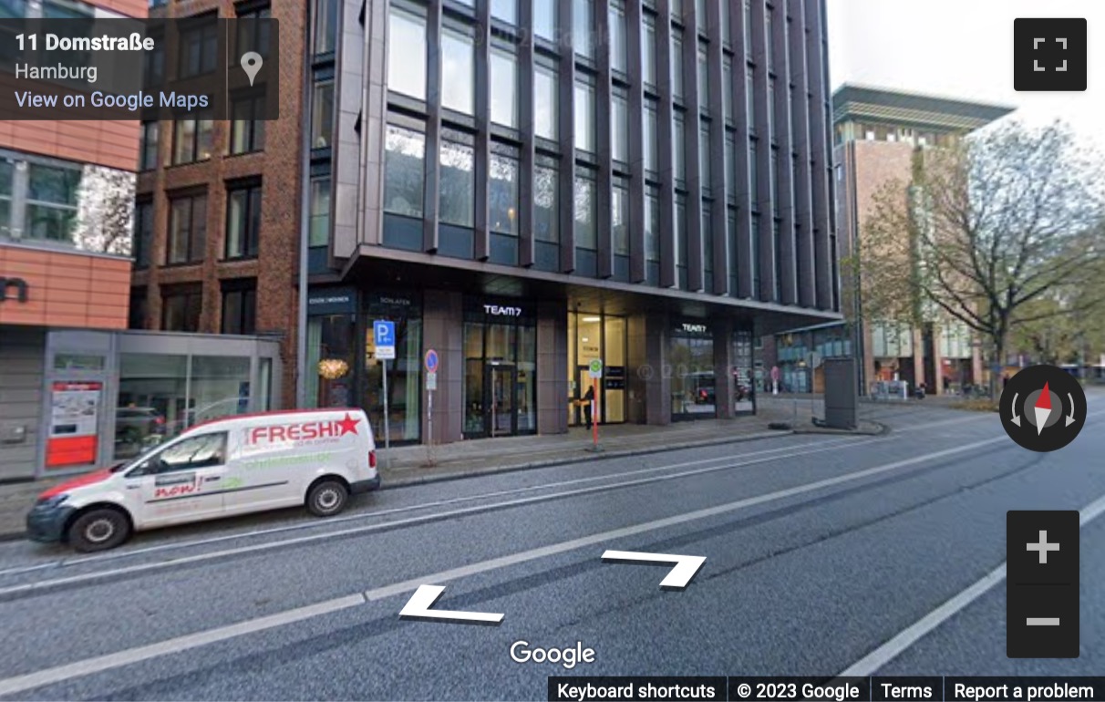 Street View image of Domstraße 10, Hamburg, Schleswig Holstein, Germany