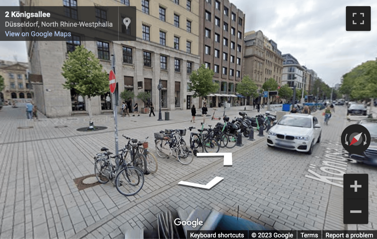 Street View image of Koenigsallee 2a (5th floor), Dusseldorf, Nordrhein Westfalen, Germany