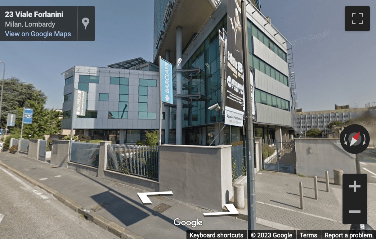 Street View image of Viale Enrico Forlanini 23, Milan, Italy