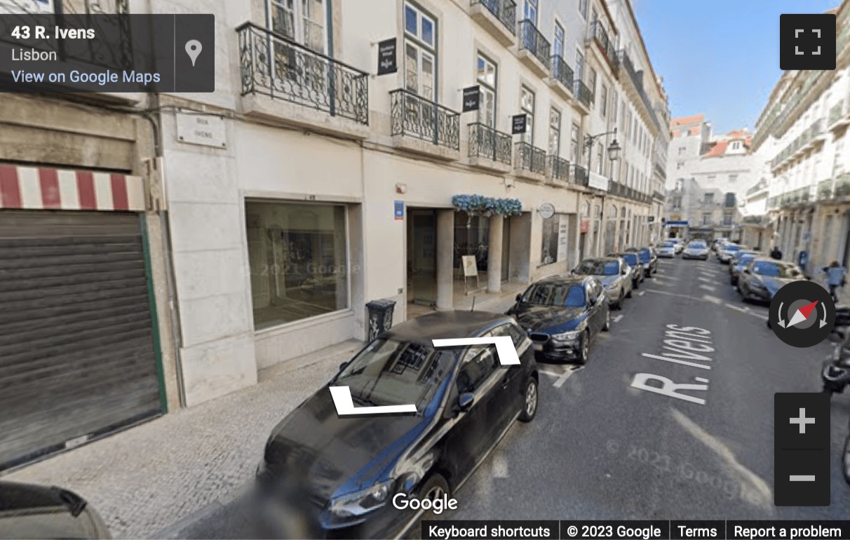 Street View image of Offices to rent in Lisbon, Portugal - Rua Ivens 42, 1200-023