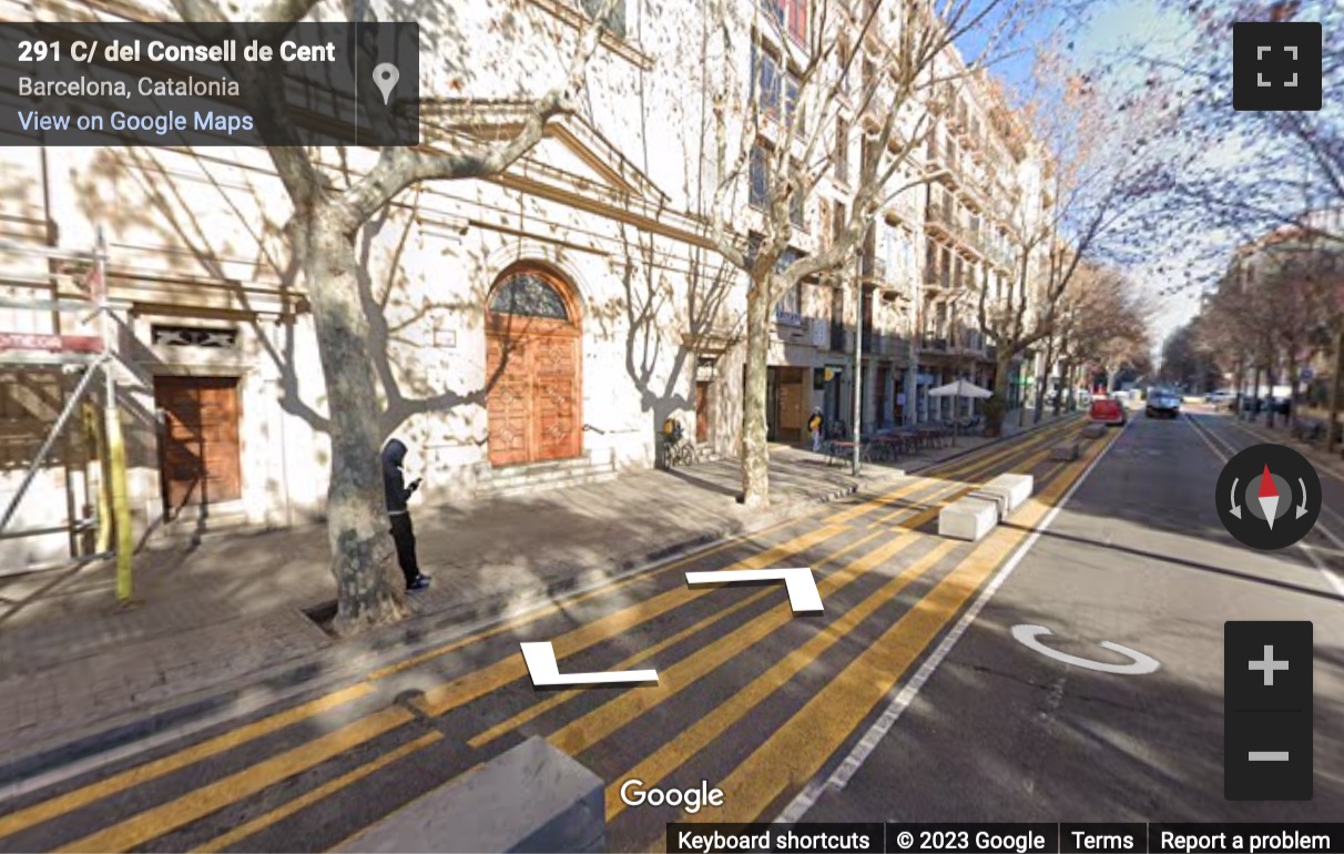 Street View image of Offices to rent in Barcelona - Calle Consell de Cent, nº 295, 1º 2ª