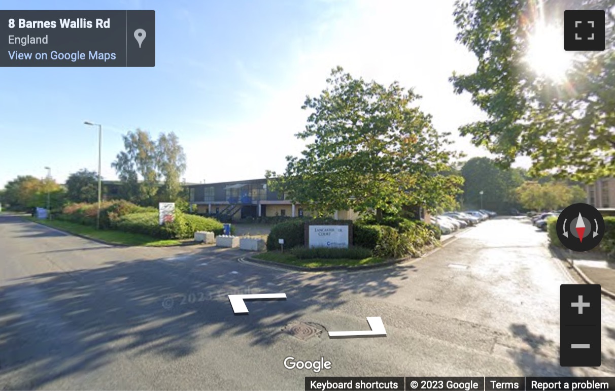 Street View image of Lancaster Court, 8 Barnes Wallis Road, Fareham, Hampshire