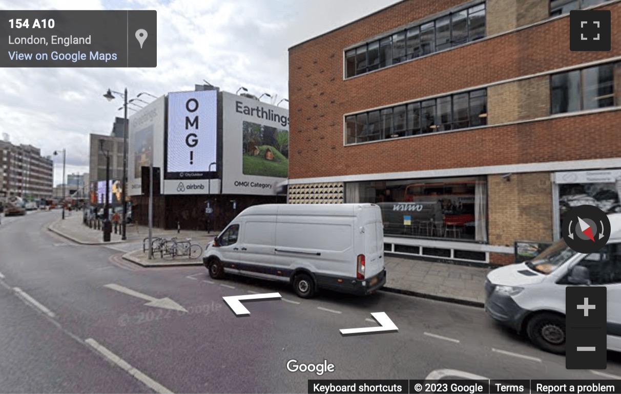 Street View image of 154-158 Shoreditch High Street, Central London, E1