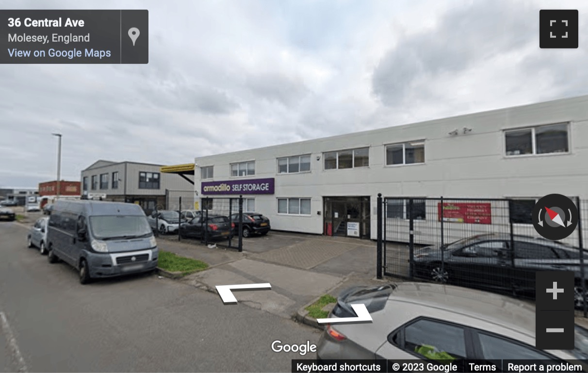 Street View image of 36 Central Avenue, West Molesey, Surrey