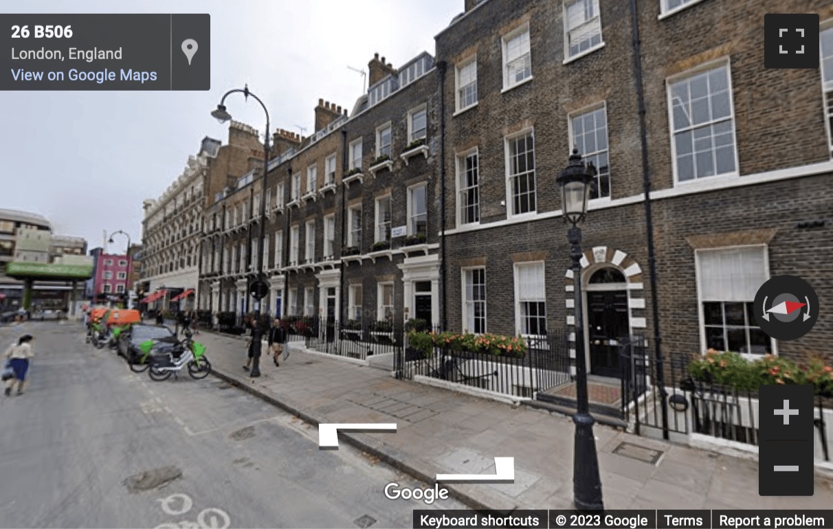 Street View image of 26/27 Bedford Square, Central London, WC1B