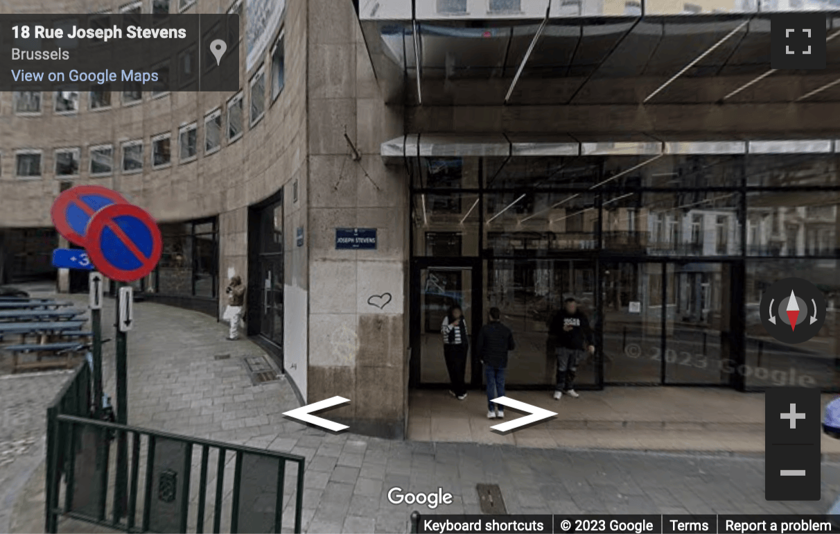 Street View image of Sablon Tower, Rue Joseph Stevens, 1000 Bruxelles, Brussels, Belgium