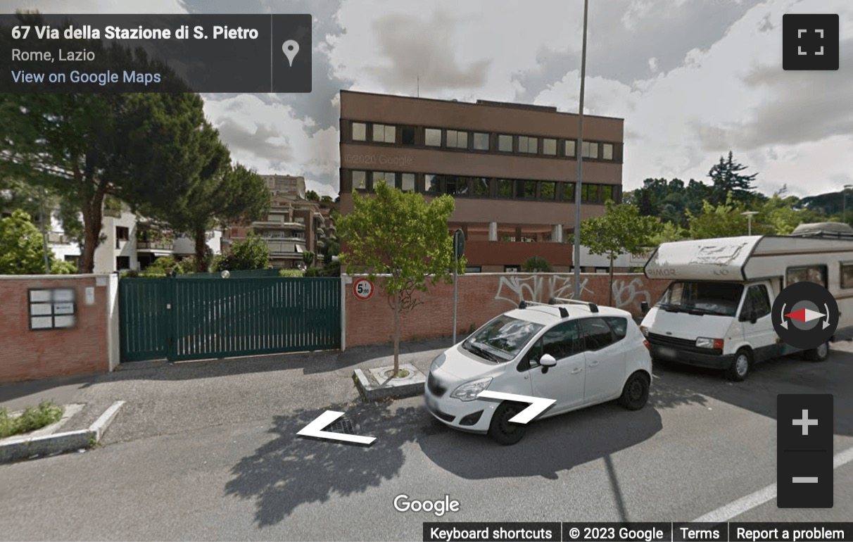 Street View image of Via Della Stazione San Pietro, 65, Rome, Italy