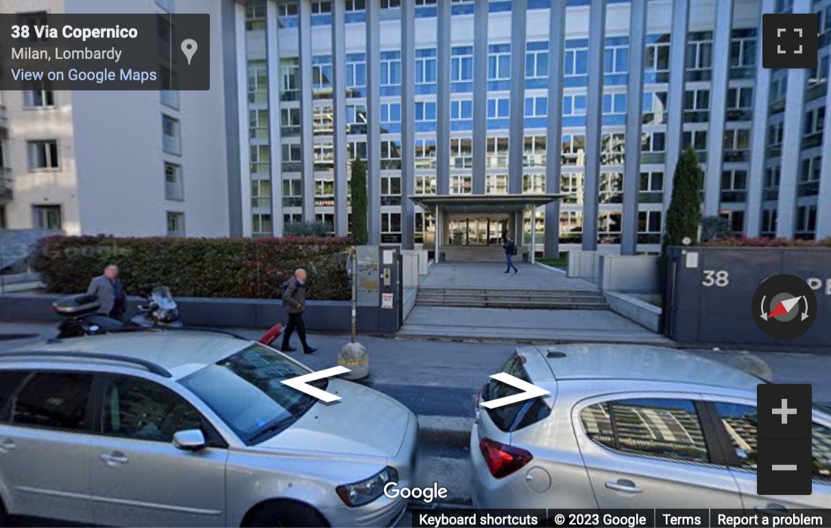 Street View image of Via Copernico, 38, Milan, Italy