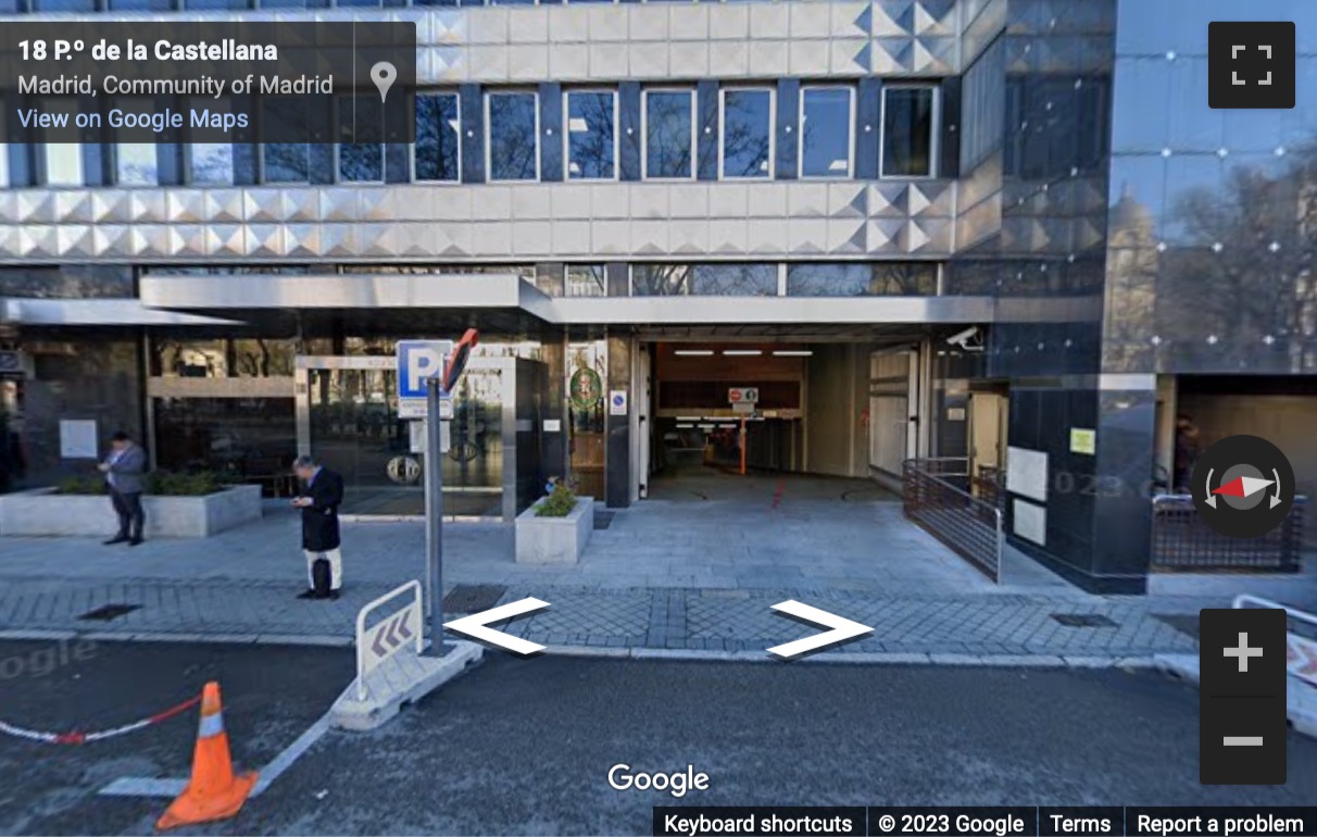 Street View image of Paseo de la Castellana 18, 7th Floor, 28046, Madrid, Spain