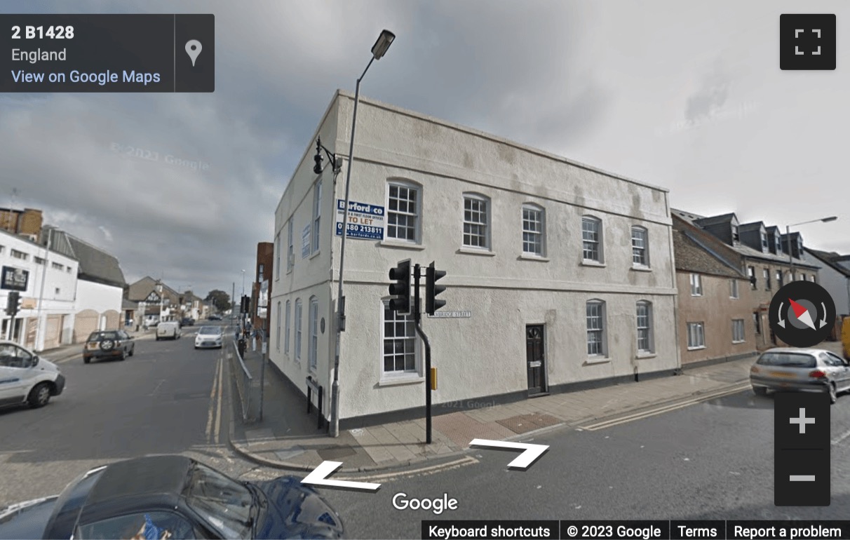 Street View image of 2 Huntingdon Street, St. Neots, Cambridgeshire