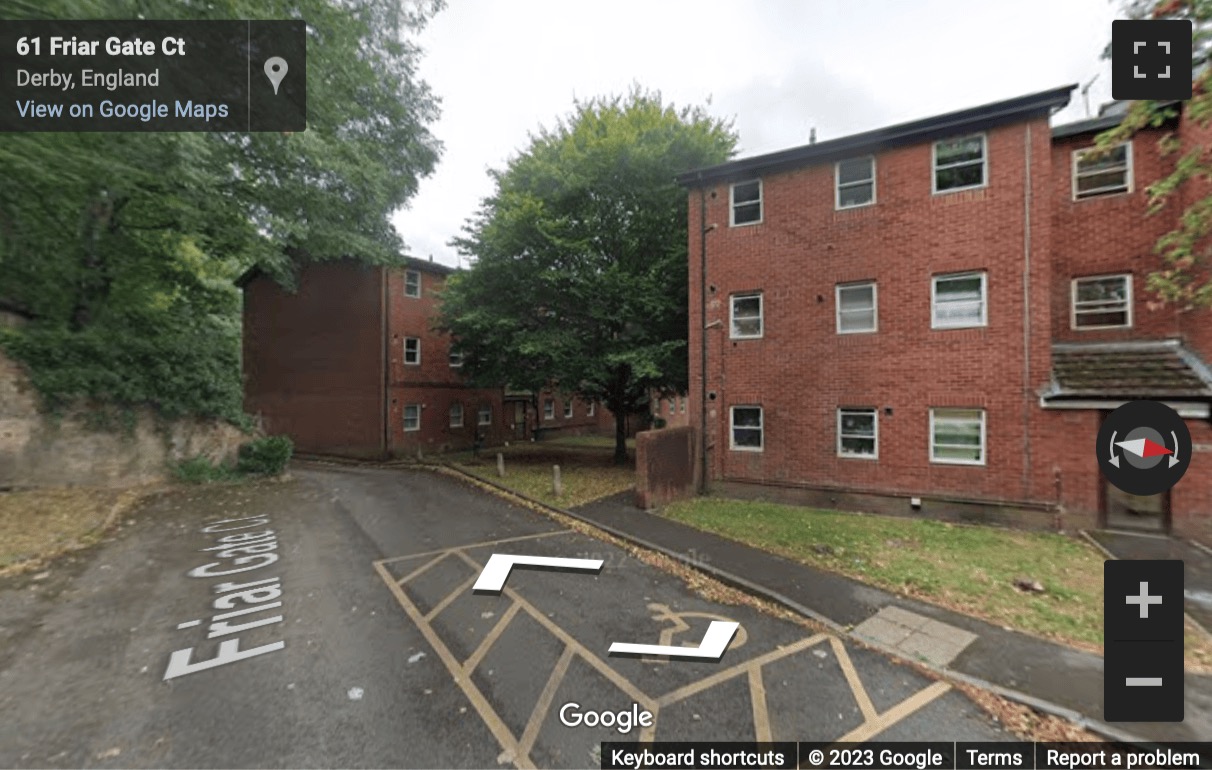 Street View image of 70 Friar Gate, Derby, Derbyshire