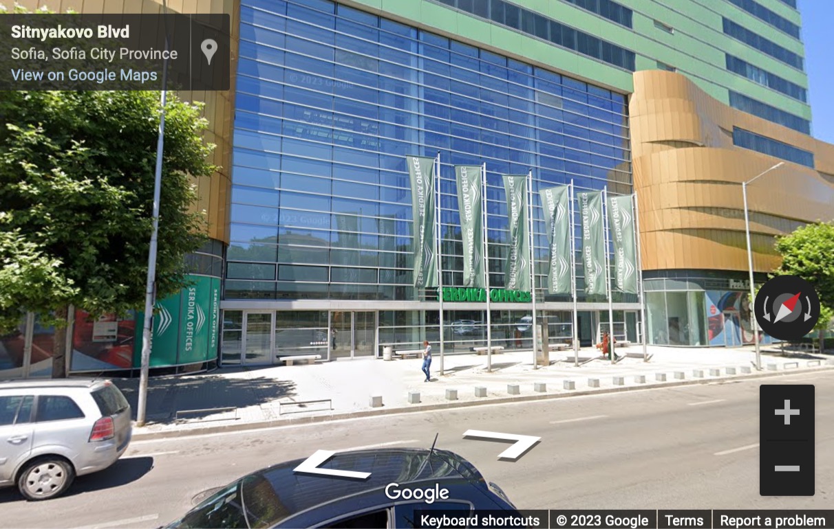 Street View image of Serdika, Floor 10, 48, Sitniakovo Boulevard, Sofia, Bulgaria