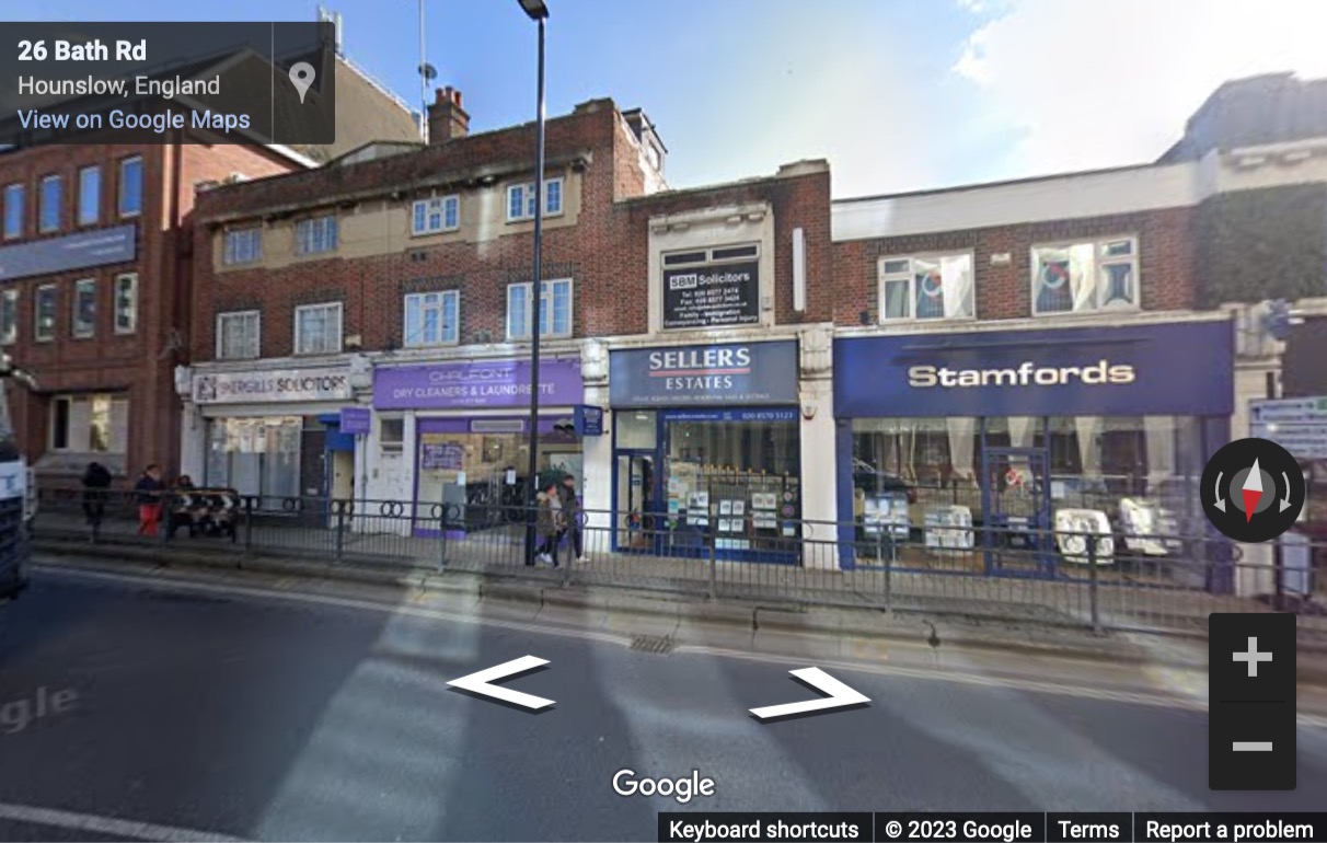 Street View image of 12 Bath Road, Hounslow, Middlesex