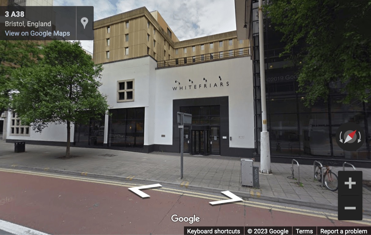 Street View image of Whitefriars Business Centre, 2nd Floor, Whitefriars, Lewins Mead, Bristol