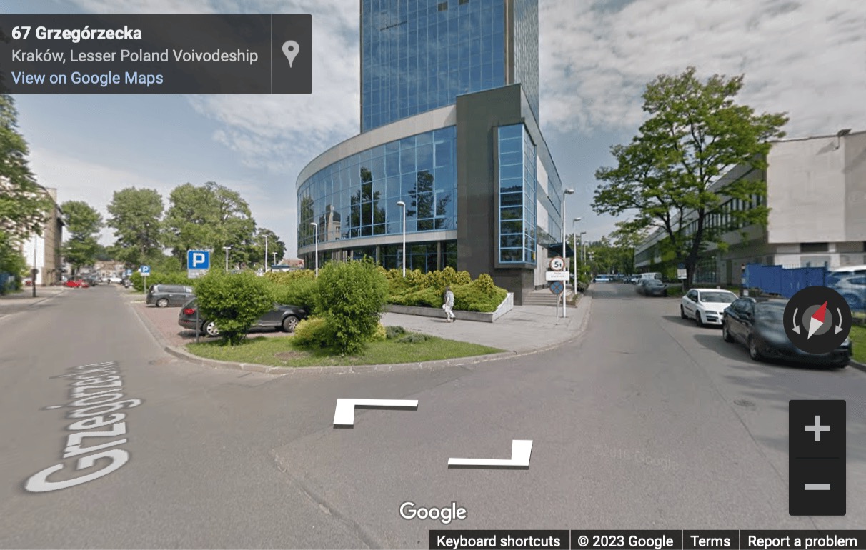 Street View image of BF Krakow, Grzegórzki (II), 1, Pokoju Avenue, Krakow, Poland