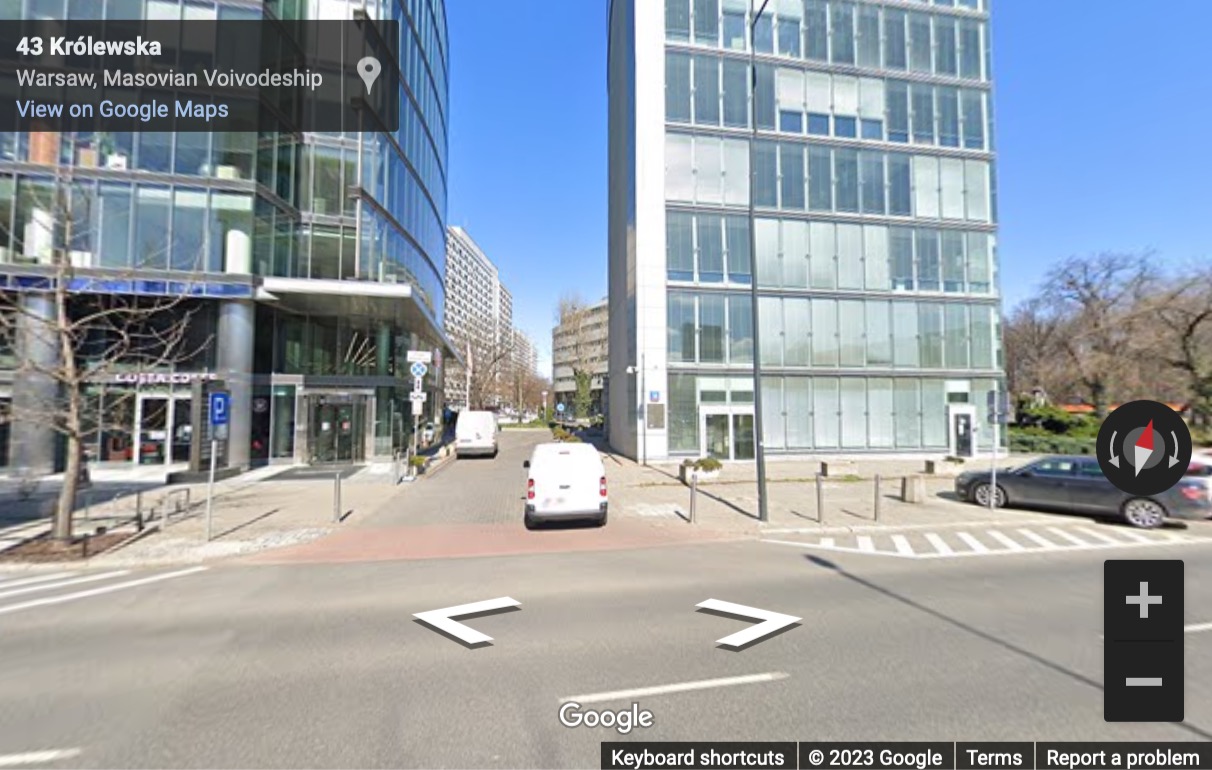 Street View image of ul. Marszałkowska 111, Warsaw, Poland