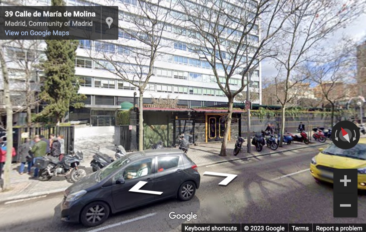 Street View image of Regus Maria de Molina, 8th floor Maria de Molina 39, 28006, Madrid, Spain