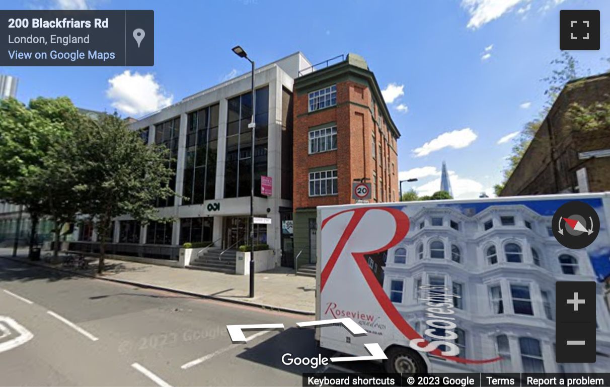 Street View image of 202 Blackfriars Road, Southwark, Central London, SE1