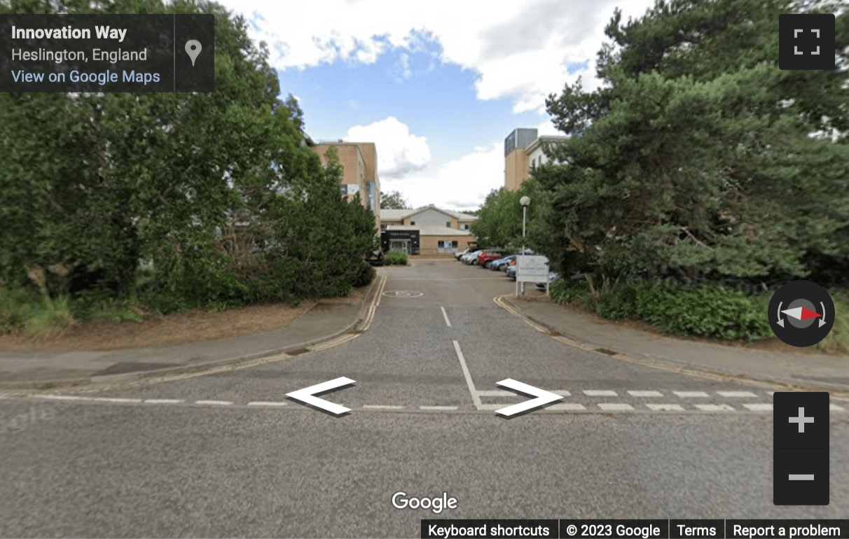 Street View image of Innovation Centre, Innovation Way, Heslington, York, Yorkshire