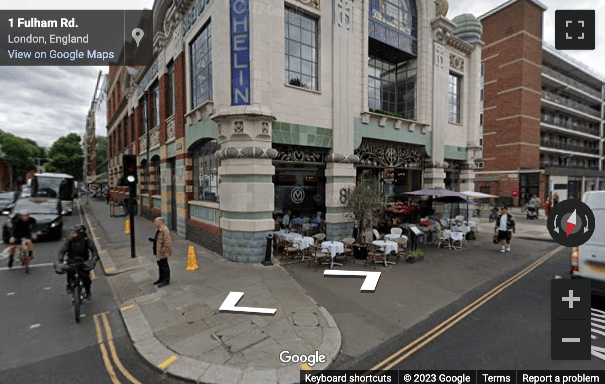 Street View image of Michelin House, 81 Fulham Road, Central London, SW3