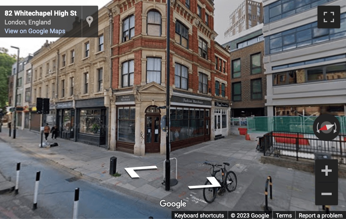 Street View image of 113 Shoreditch High Street, London, Central London, E1