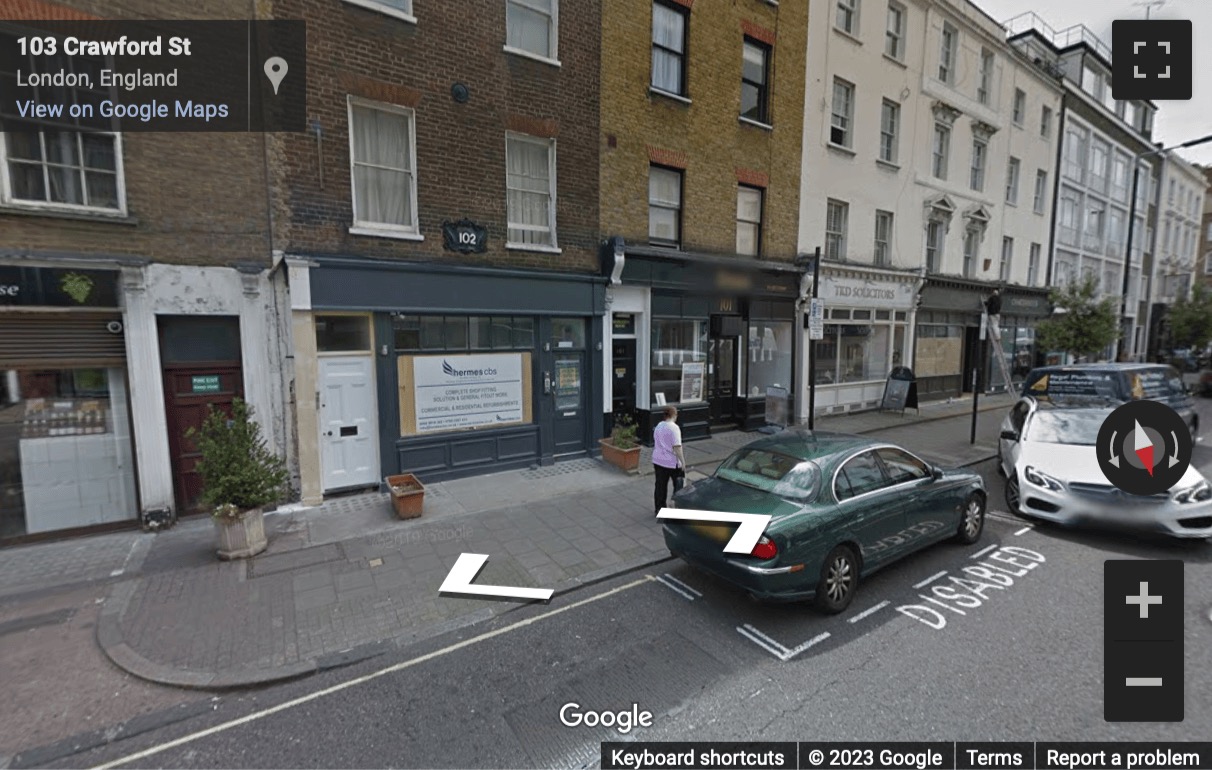 Street View image of 102 Crawford Street, London, Central London, W1H