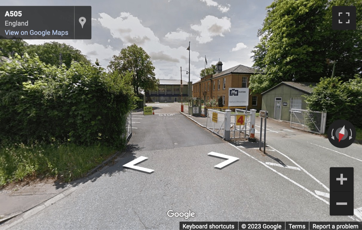 Street View image of The Officers’ Mess, Royston Road, Duxford, Cambridge, Cambridgeshire