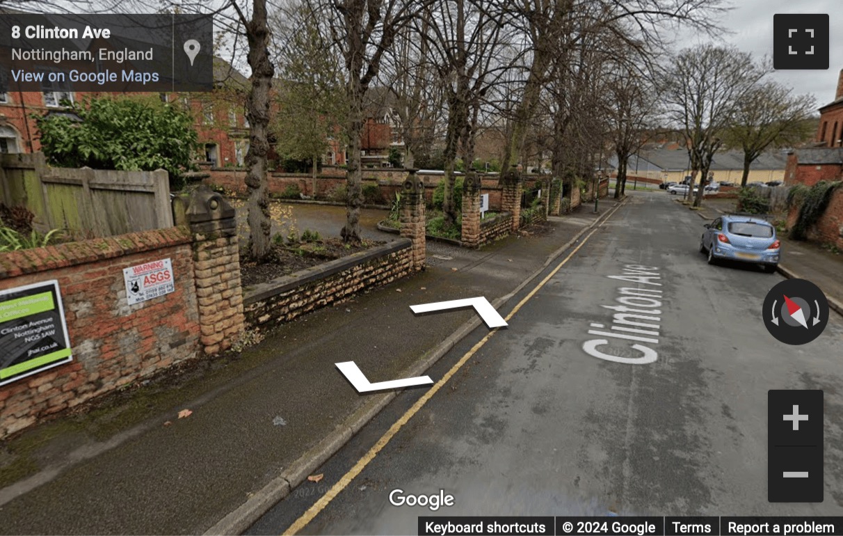 Street View image of Anderson House, 3 Clinton Avenue, Nottingham, Nottinghamshire