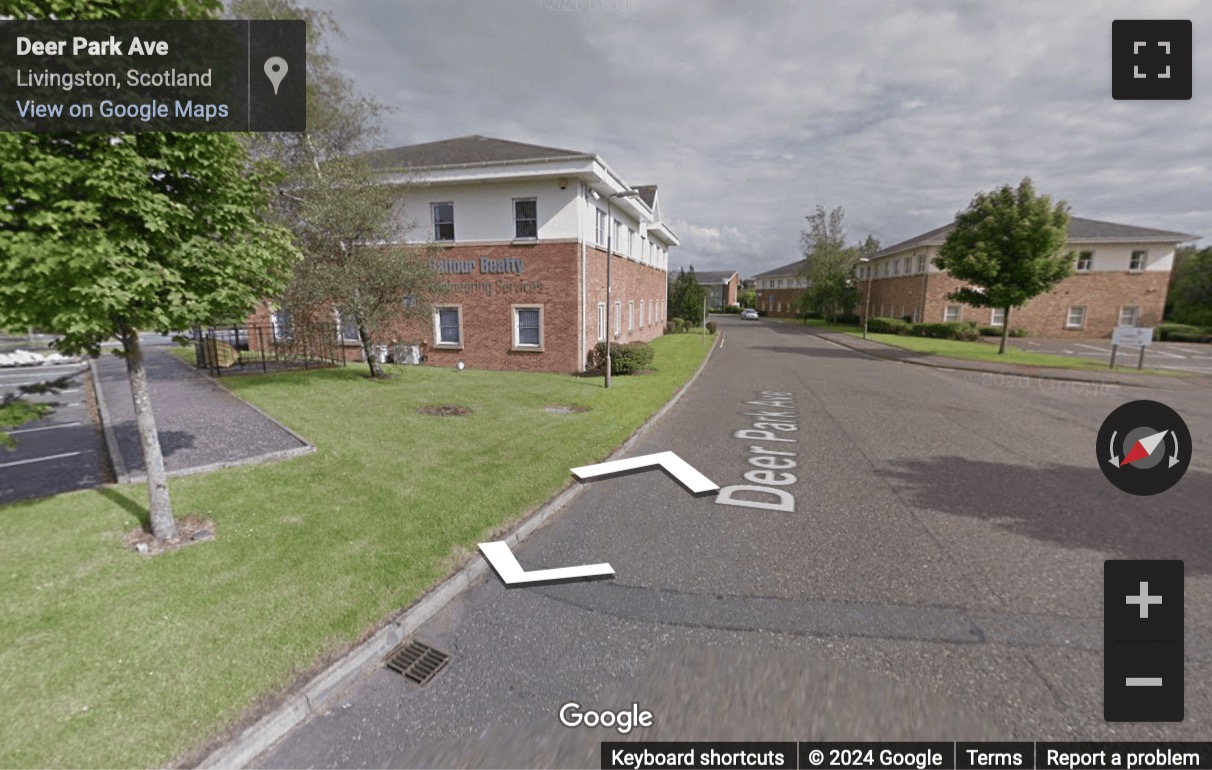 Street View image of 8 Deer Park, Fairways Business Park, Livingston, Scotland