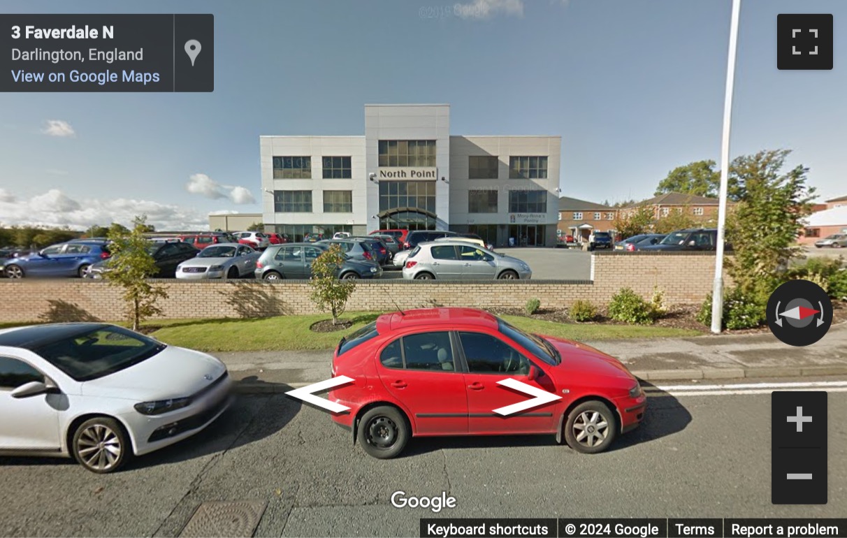 Street View image of North Point, Faverdale North, Darlington, Durham County