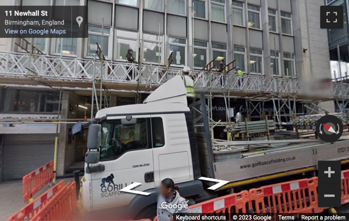 Street View image of 12-22 Newhall Street, Edmund House, Birmingham, West Midlands