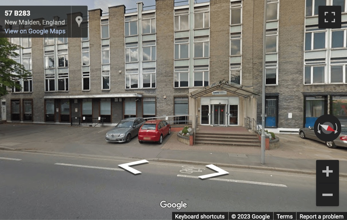 Street View image of 46-50 Coombe Road, New Malden, Surrey