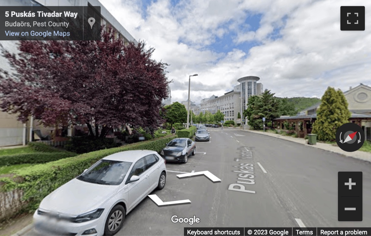 Street View image of Budaörs Business Center, Puskás Tivadar u. 5, Terrapark D4 building, Budapest