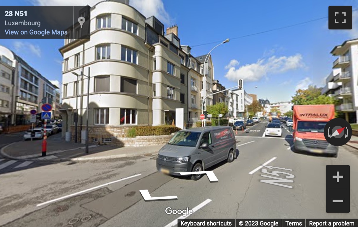 Street View image of 51 Boulevard Grande Duchesse Charlotte, Luxembourg