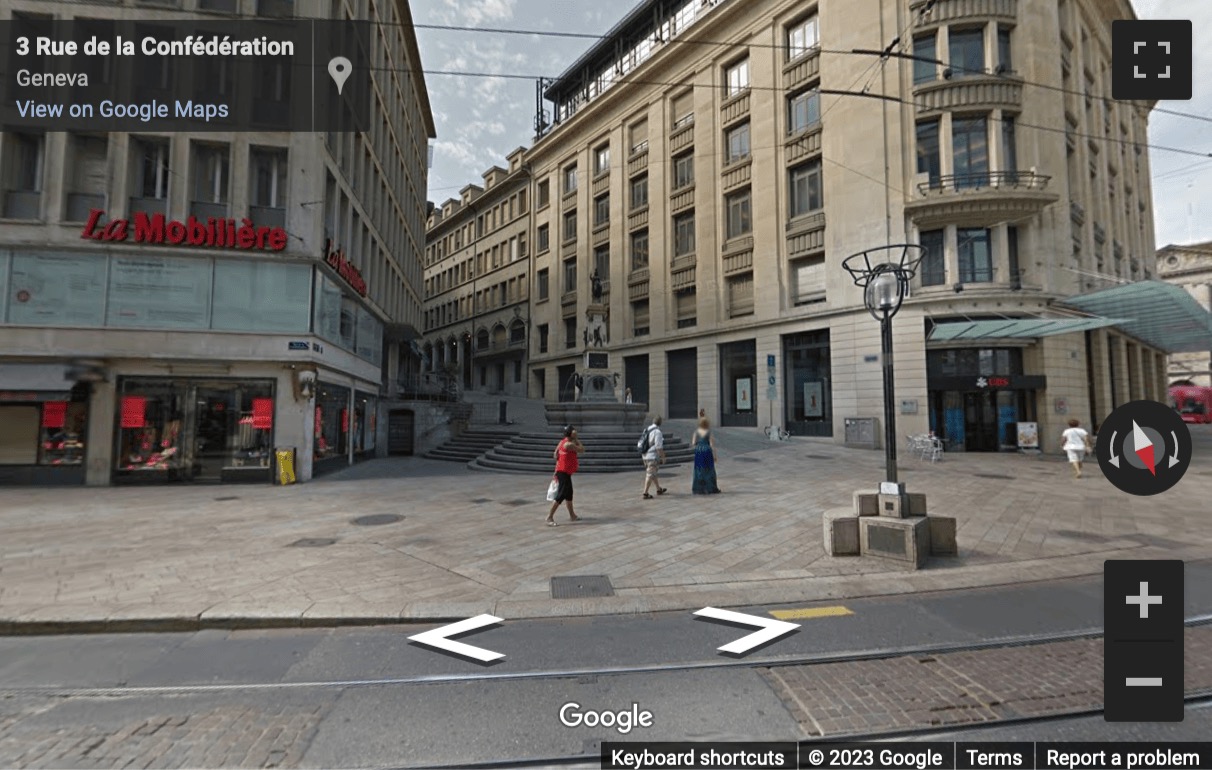 Street View image of Rue de la Cité 1, Genève, Geneva, Switzerland