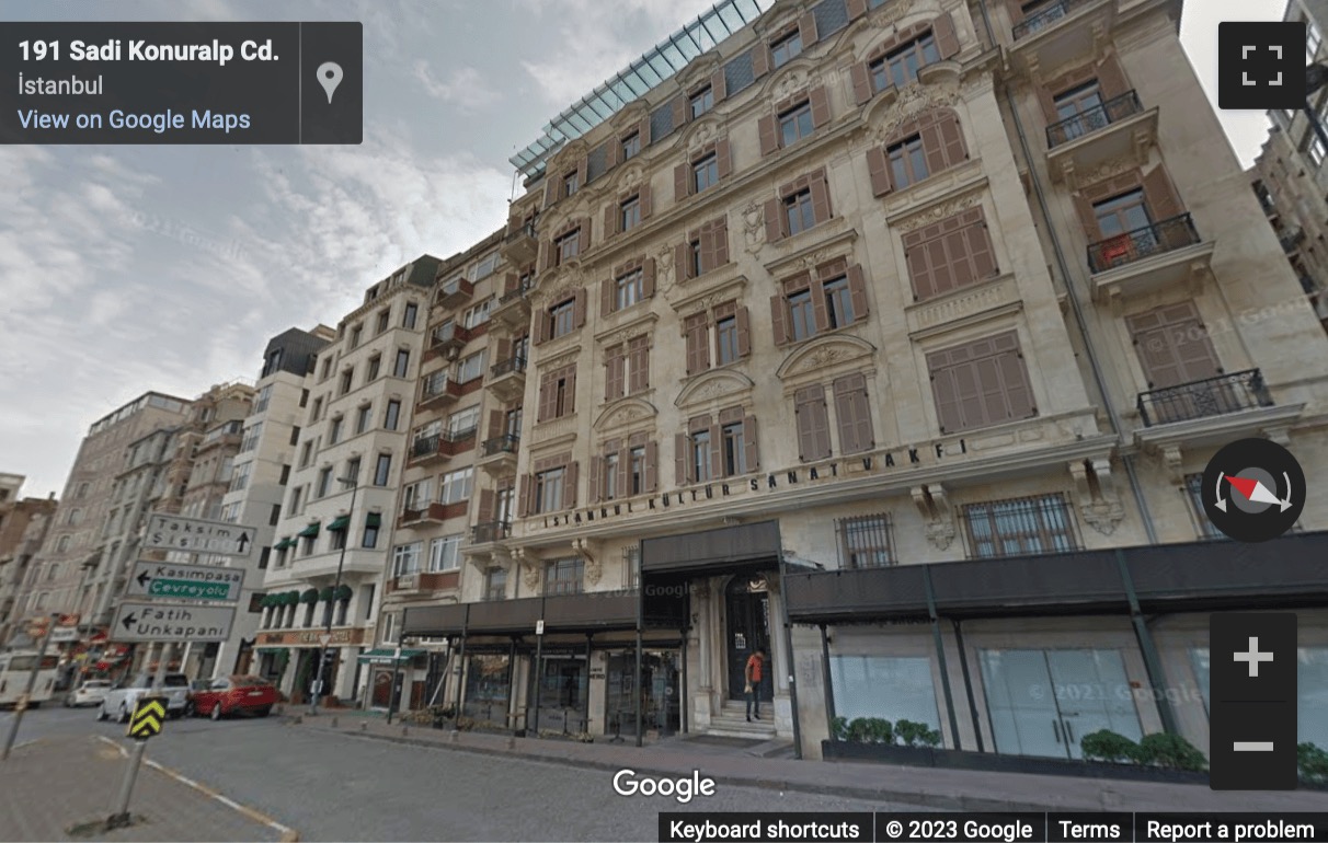 Street View image of Beyoglu Nejat Eczacibasi Binasi, Sishane, Sadi Konuralp Cd. , No:5 K:2, Beyoglu, İstanbul