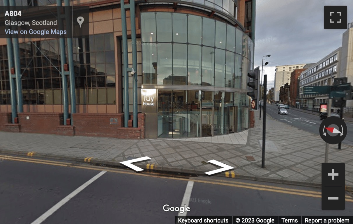 Street View image of Tay House, 300 Bath Street, Glasgow, Scotland