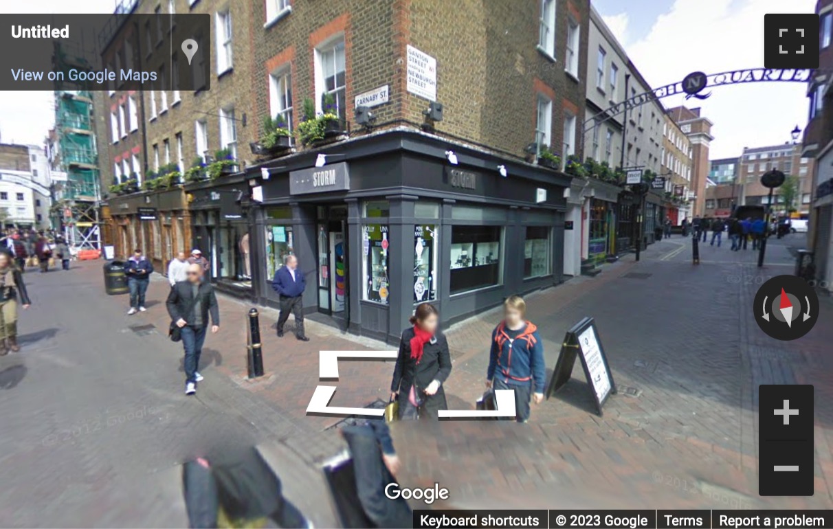 Street View image of 21 Carnaby Street, Central London, W1F