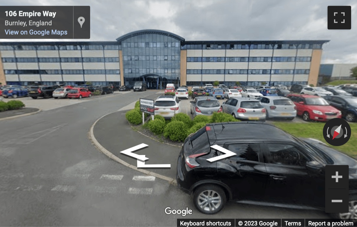 Street View image of Business First, Empire Way, Liverpool Road, Burnley, Lancashire