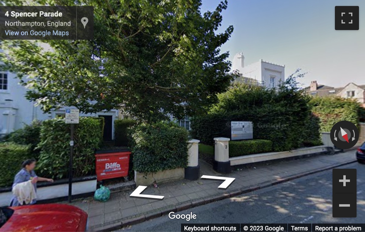 Street View image of Braybrooke House, 4 Spencer Parade, Northampton, Northamptonshire