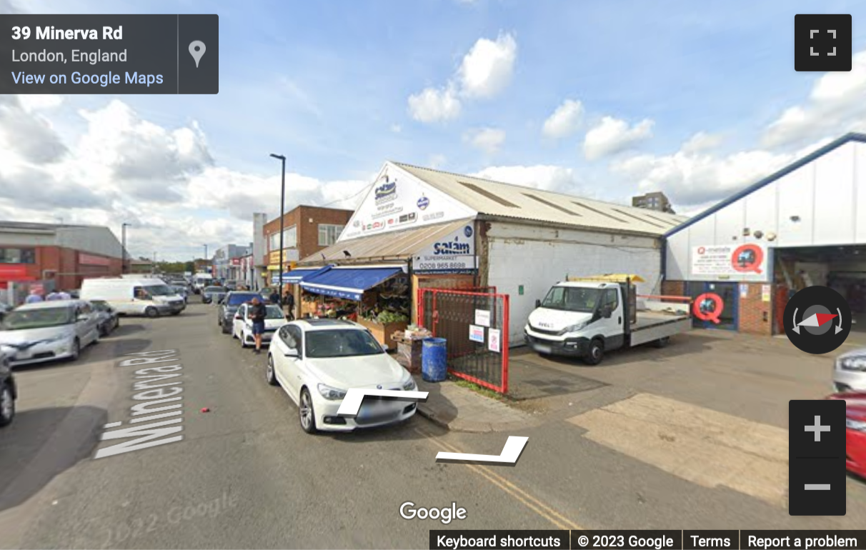 Street View image of Minerva Road, Park Royal, London, Central London, NW10