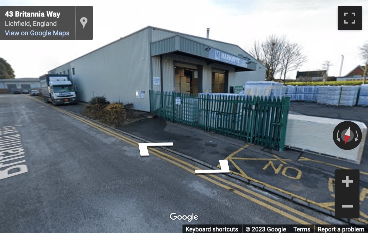 Street View image of 64 Britannia Way, Lichfield, Staffordshire