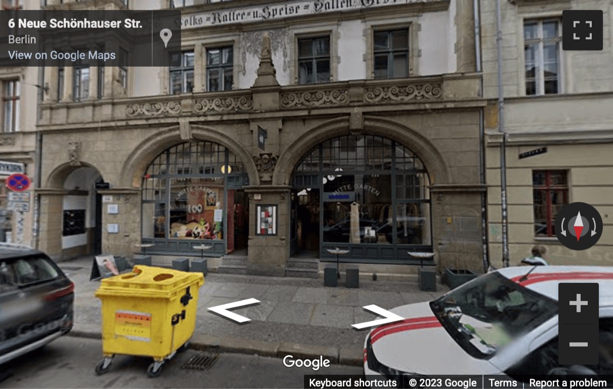 Street View image of Hackescher Markt, Neue Schonhauserstrasse 3-5, Berlin-Mitte, Berlin, Brandenburg, Germany