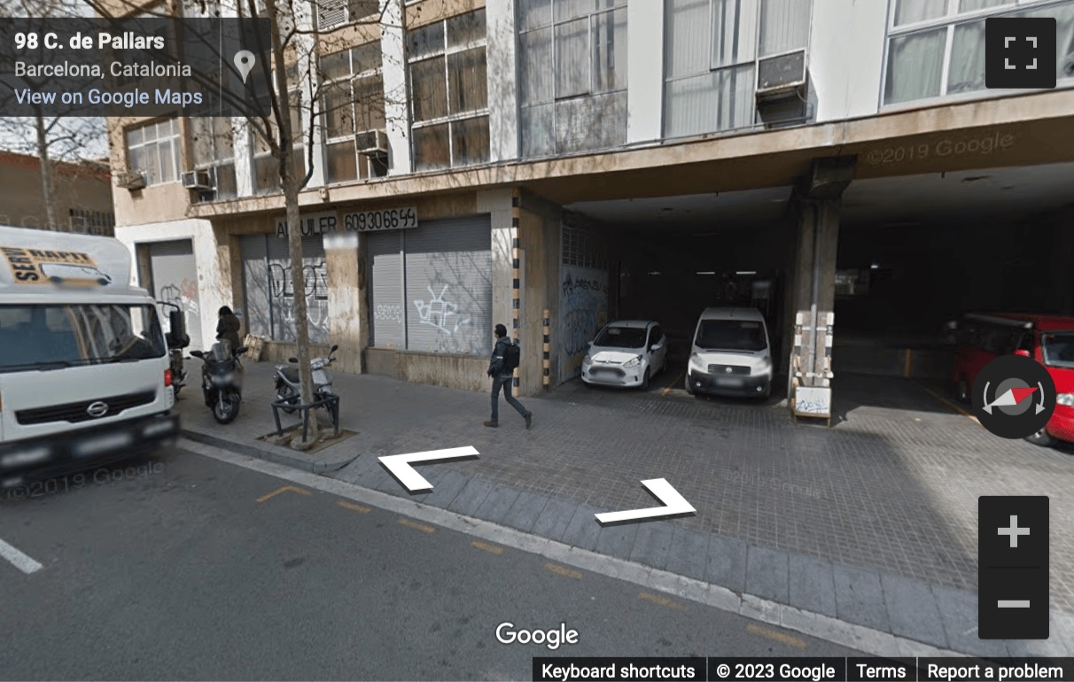 Street View image of Carrer de Pallars 85, Barcelona, Spain