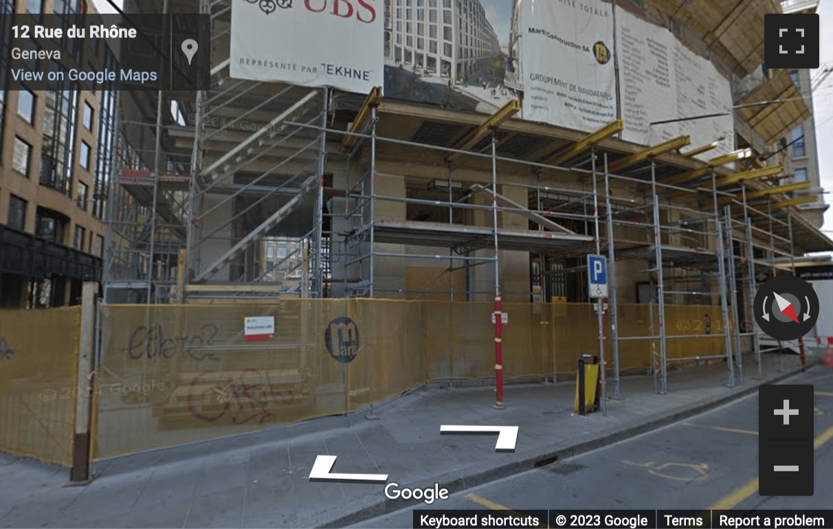 Street View image of Rhone 8, 2nd floor, Rue du Commerce 4, Geneva, Switzerland