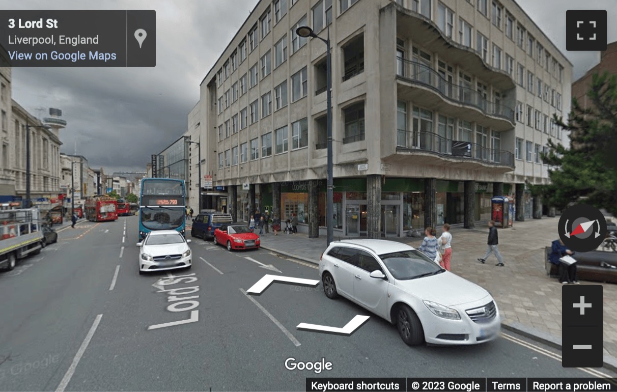 Street View image of Merchants Court, 2-12 Lord Street, Liverpool, Merseyside