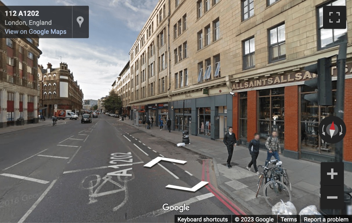 Street View image of 116 Commercial Street, Larna House, Central London, E1